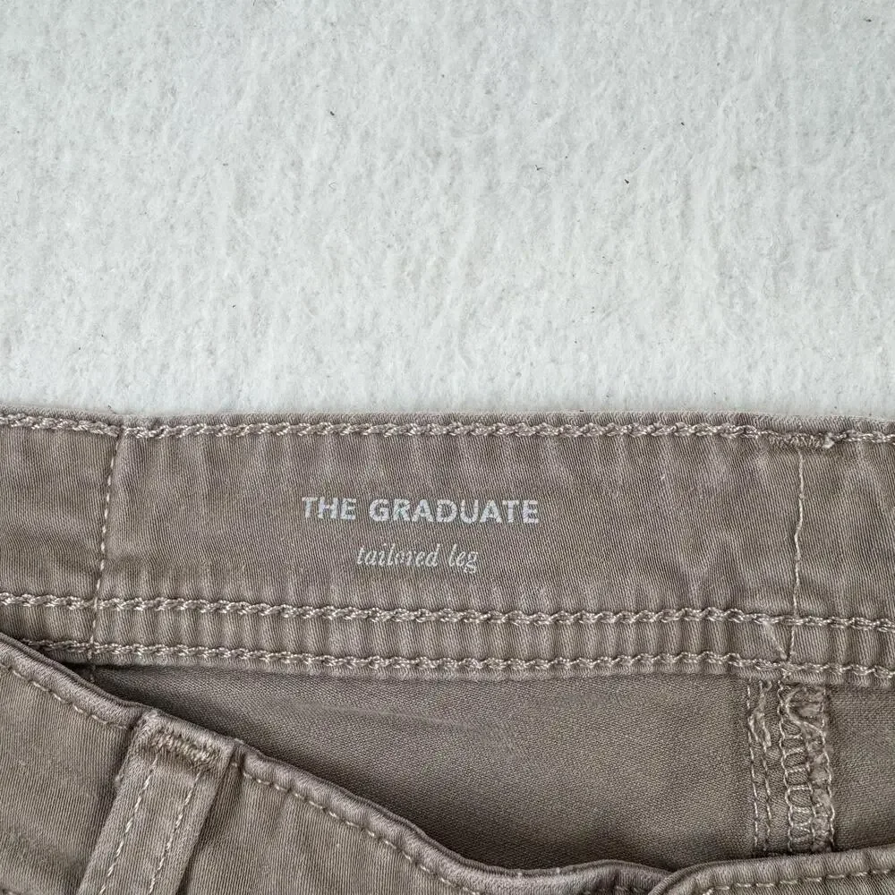 AG Adriano Goldschmied Jeans Mens Size 32x34 Brown The Graduate Tailored Leg